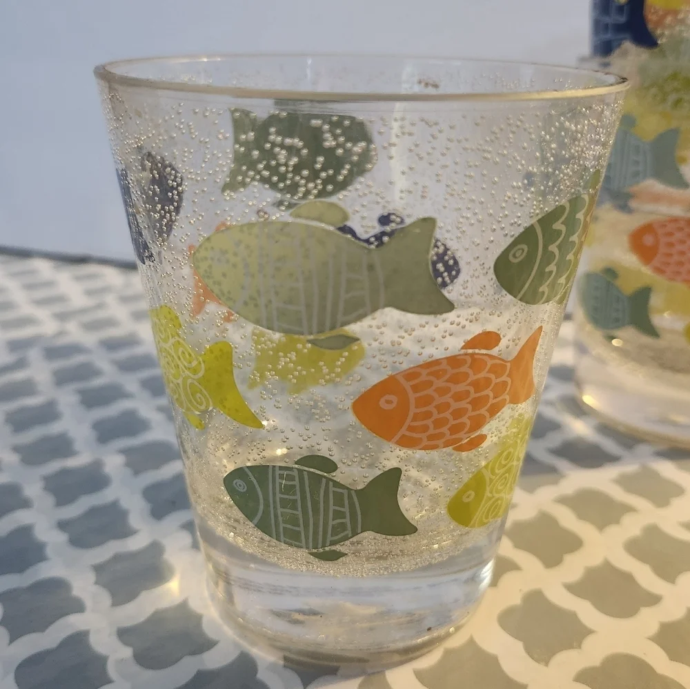 Plastic Fish Cups NWOT